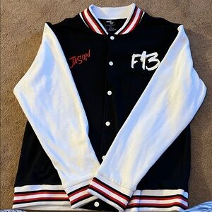 F13 Black and White Varsity Jacket
